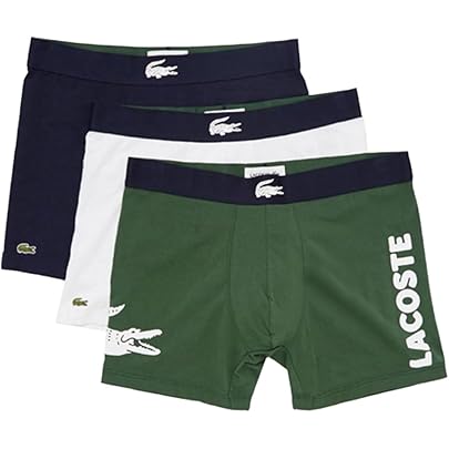 Amazon | [ラコステ] ボクサーパンツ ストレッチ コットン トランク 3